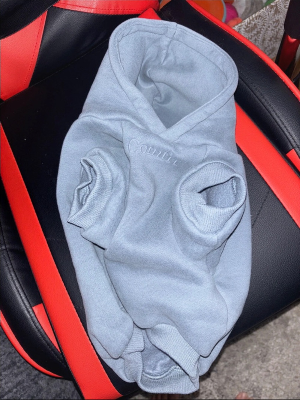 Blue dog One-Piece Hoodie